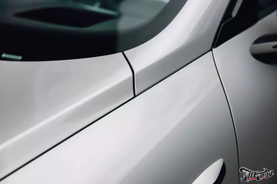 Забронировали Changan Qiyuan A06 прозрачным полиуретаном и защитили черный глянец экстерьера